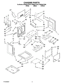 03 - Chassis Parts parts for Kitchenaid Range KERK201TWH0 from AppliancePartsPros.com