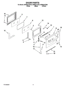 04 - Door Parts parts for Kitchenaid Range KERK201TWH0 from AppliancePartsPros.com