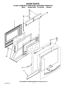 03 - Door Parts parts for Kitchenaid Range KESS907SWW02 from AppliancePartsPros.com