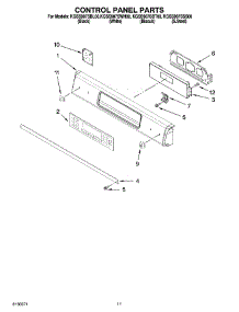 08 - Control Panel Parts, Optional Parts (Not Included) parts for Kitchenaid Range KGSS907SBT00 from AppliancePartsPros.com