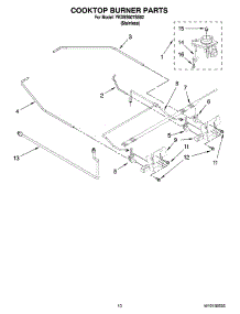 07 - Cooktop Burner Parts parts for Whirlpool Range YKDSS907SS02 from AppliancePartsPros.com