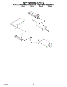 04 - Top Venting Parts parts for Kitchenaid Range KGSS907SWH00 from AppliancePartsPros.com