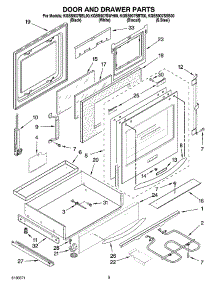 03 - Door And Drawer Parts parts for Kitchenaid Range KGSS907SSS00 from AppliancePartsPros.com