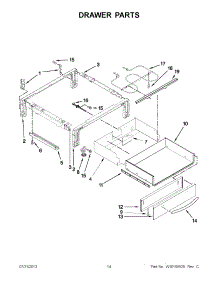 07 - Drawer Parts parts for Kitchenaid Range KGSS907SWH01 from AppliancePartsPros.com