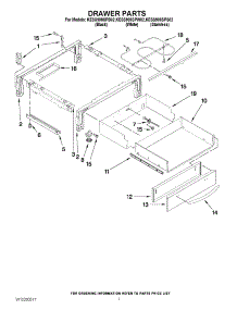 04 - Drawer Parts parts for Kitchenaid Range KESS908SPB02 from AppliancePartsPros.com