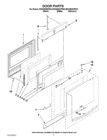 03 - Door Parts parts for Kitchenaid Range KESS908SPW02 from AppliancePartsPros.com