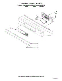 05 - Control Panel Parts parts for Kitchenaid Range KESS908SPW02 from AppliancePartsPros.com