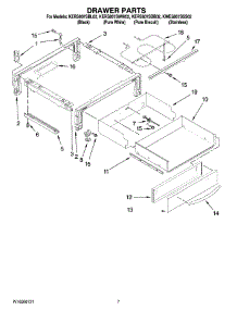 04 - Drawer Parts parts for Kitchenaid Range KERS807SBL02 from AppliancePartsPros.com