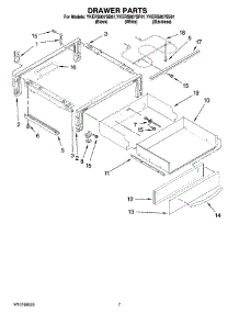 04 - Drawer Parts parts for Whirlpool Range YKERS807SS01 from AppliancePartsPros.com