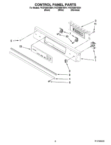 05 - Control Panel Parts parts for Whirlpool Range YKERS807SS01 from AppliancePartsPros.com
