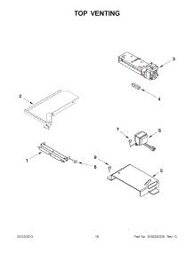05 - Top Venting parts for Kitchenaid Range KGSK901SSS01 from AppliancePartsPros.com