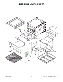 06 - Internal Oven Parts parts for Kitchenaid Range KGSK901SBL01 from AppliancePartsPros.com