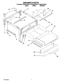 04 - Drawer Parts parts for Kitchenaid Range KESK901SBL01 from AppliancePartsPros.com
