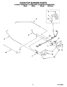 07 - Cooktop Burner Parts parts for Kitchenaid Range KGRS807SBT01 from AppliancePartsPros.com