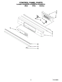 05 - Control Panel Parts parts for Kitchenaid Range KESS908SPW01 from AppliancePartsPros.com