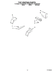 07 - Top Venting Parts, Optional Parts parts for Whirlpool Range YKERS807SP01 from AppliancePartsPros.com