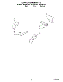 07 - Top Venting Parts, Optional Parts parts for Whirlpool Range YKESS907SW01 from AppliancePartsPros.com