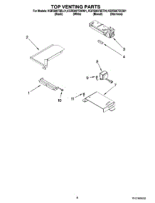 05 - Top Venting Parts parts for Kitchenaid Range KGRS807SSS01 from AppliancePartsPros.com