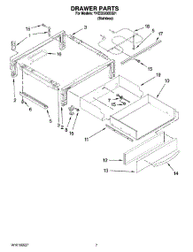 04 - Drawer Parts parts for Whirlpool Range YKESS908SS01 from AppliancePartsPros.com