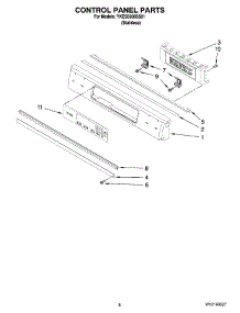 05 - Control Panel Parts parts for Whirlpool Range YKESS908SS01 from AppliancePartsPros.com