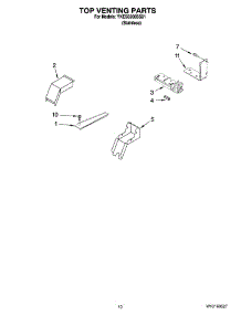 07 - Top Venting Parts, Optional Parts (Not Included) parts for Whirlpool Range YKESS908SS01 from AppliancePartsPros.com