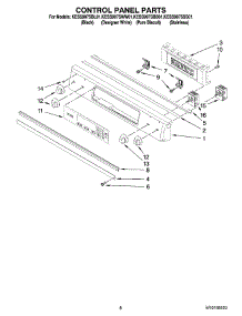 05 - Control Panel Parts parts for Kitchenaid Range KESS907SSS01 from AppliancePartsPros.com