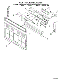 02 - Control Panel Parts parts for Kitchenaid Range KERA205PBT5 from AppliancePartsPros.com