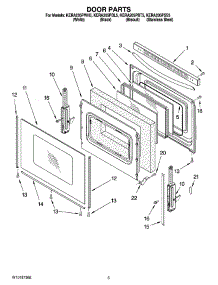 04 - Door Parts parts for Kitchenaid Range KERA205PWH5 from AppliancePartsPros.com
