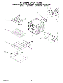 06 - Internal Oven Parts parts for Kitchenaid Range KERS807SWW01 from AppliancePartsPros.com