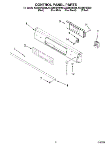 02 - Control Panel Parts parts for Kitchenaid Range KESS907SBB00 from AppliancePartsPros.com