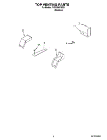 05 - Top Venting Parts parts for Whirlpool Range YKDSS907SS01 from AppliancePartsPros.com