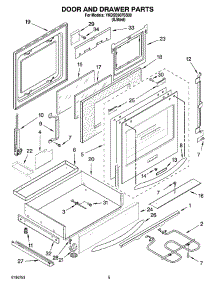 03 - Door And Drawer Parts parts for Whirlpool Range YKDSS907SS00 from AppliancePartsPros.com