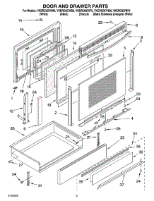02 - Door And Drawer Parts parts for Whirlpool Range YKERC607HB6 from AppliancePartsPros.com