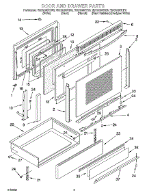 02 - Door And Drawer Parts parts for Whirlpool Range YKERC607HP5 from AppliancePartsPros.com