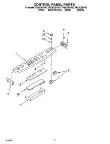 04 - Control Panel Parts parts for Whirlpool Range YKESC307HW7 from AppliancePartsPros.com