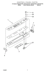 04 - Control Panel Parts parts for Whirlpool Range YKESC307HT5 from AppliancePartsPros.com