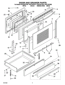 04 - Door And Drawer Parts parts for Whirlpool Range YKGRT607HB8 from AppliancePartsPros.com