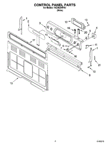 02 - Control Panel Parts parts for Whirlpool Range YKERI204PW3 from AppliancePartsPros.com