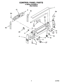 02 - Control Panel Parts parts for Whirlpool Range YKERC508LS0 from AppliancePartsPros.com