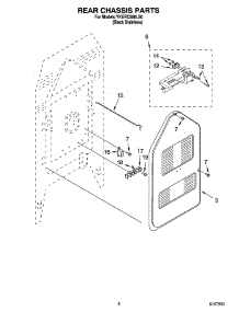 06 - Rear Chassis Parts parts for Whirlpool Range YKERC508LS0 from AppliancePartsPros.com