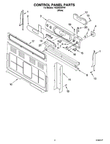 02 - Control Panel Parts parts for Whirlpool Range YKERI201PW1 from AppliancePartsPros.com