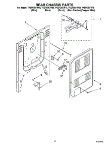 05 - Rear Chassis Parts parts for Whirlpool Range YKERC607HW8 from AppliancePartsPros.com