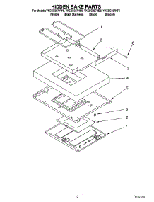 07 - Hidden Bake Parts, Miscellaneous Parts parts for Whirlpool Range YKESC307HW6 from AppliancePartsPros.com