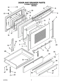 04 - Door And Drawer Parts parts for Whirlpool Range YKGRC608LS0 from AppliancePartsPros.com
