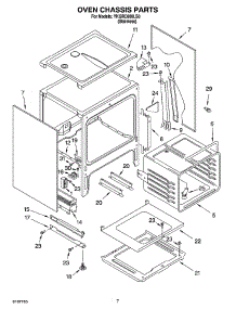 05 - Oven Chassis Parts parts for Whirlpool Range YKGRC608LS0 from AppliancePartsPros.com