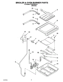 06 - Broiler & Oven Burner Parts parts for Whirlpool Range YKGRC608LS0 from AppliancePartsPros.com
