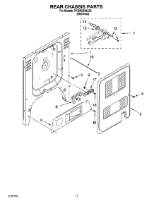 08 - Rear Chassis Parts, Miscellaneous Parts parts for Whirlpool Range YKGRC608LS0 from AppliancePartsPros.com
