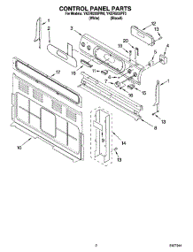 02 - Control Panel Parts parts for Whirlpool Range YKERI203PT0 from AppliancePartsPros.com