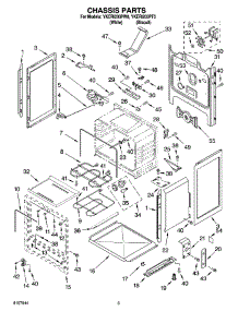 03 - Chassis Parts parts for Whirlpool Range YKERI203PT0 from AppliancePartsPros.com