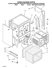 03 - Oven Chassis Parts parts for Whirlpool Range YKERC607HS8 from AppliancePartsPros.com
